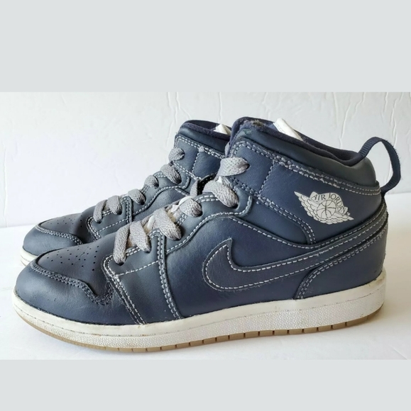 JORDAN 1 MID (BP) Obsidian - White Kids Size 2y - Picture 1 of 8